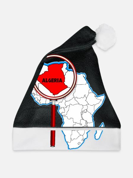 Algerien unter der Lupe - Weihnachtsmütze - Schwarz/Weiß