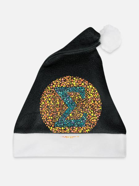 Sigma-Sehtest - Weihnachtsmütze - Schwarz/Weiß
