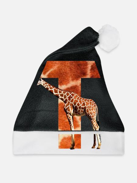 giraffe t - Weihnachtsmütze - Schwarz/Weiß