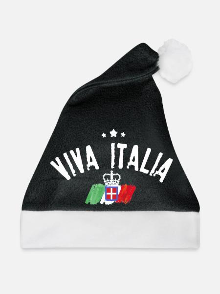 Viva Italia - Weihnachtsmütze - Schwarz/Weiß