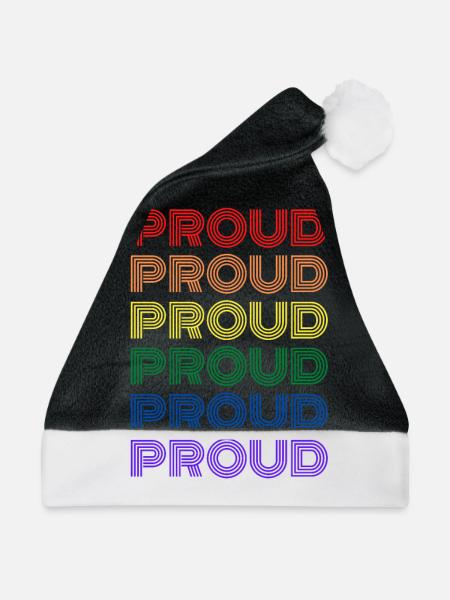 Proud - Weihnachtsmütze - Schwarz/Weiß