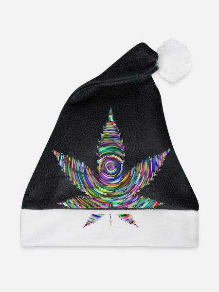 Regenbogen-Unkraut - Weihnachtsmütze - Schwarz/Weiß