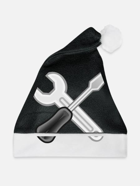 Handwerker - Weihnachtsmütze - Schwarz/Weiß