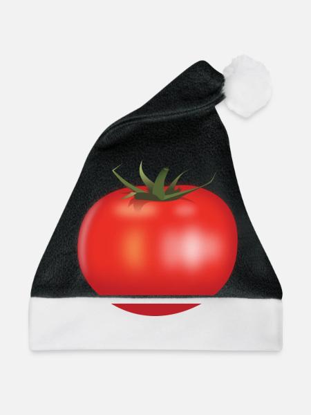 Tomate - Weihnachtsmütze - Schwarz/Weiß