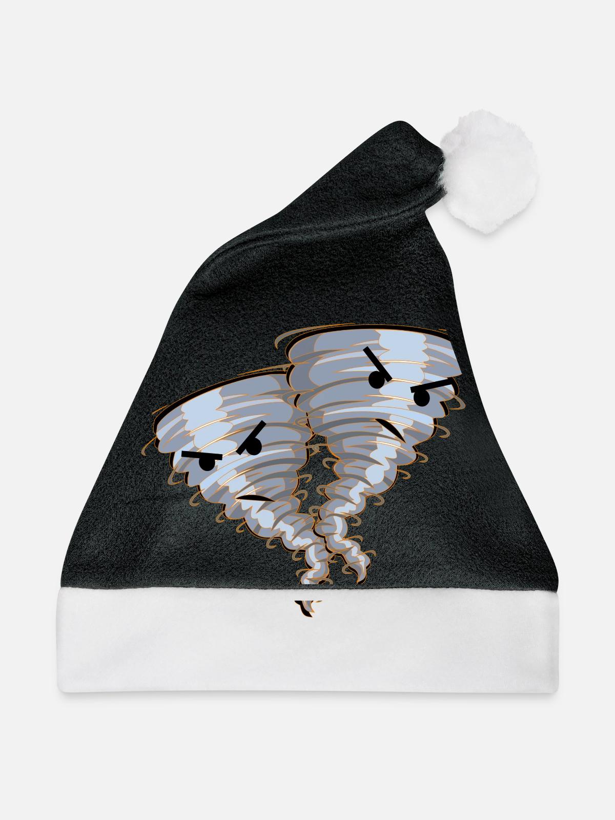 Tornado - Weihnachtsmütze - Schwarz/Weiß - Vorne