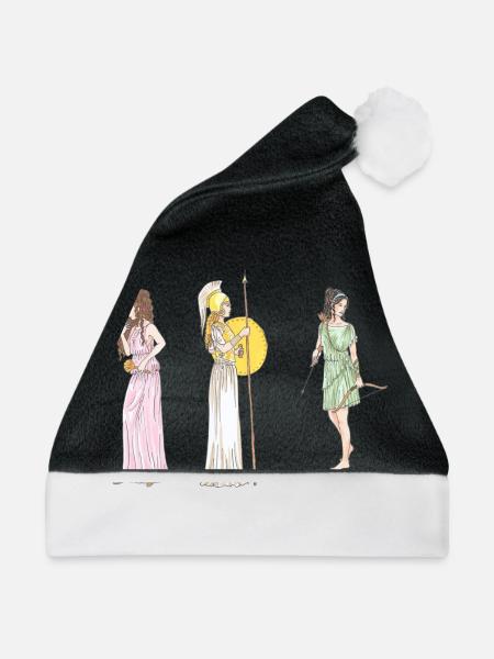 Antike Frauen - Weihnachtsmütze - Schwarz/Weiß