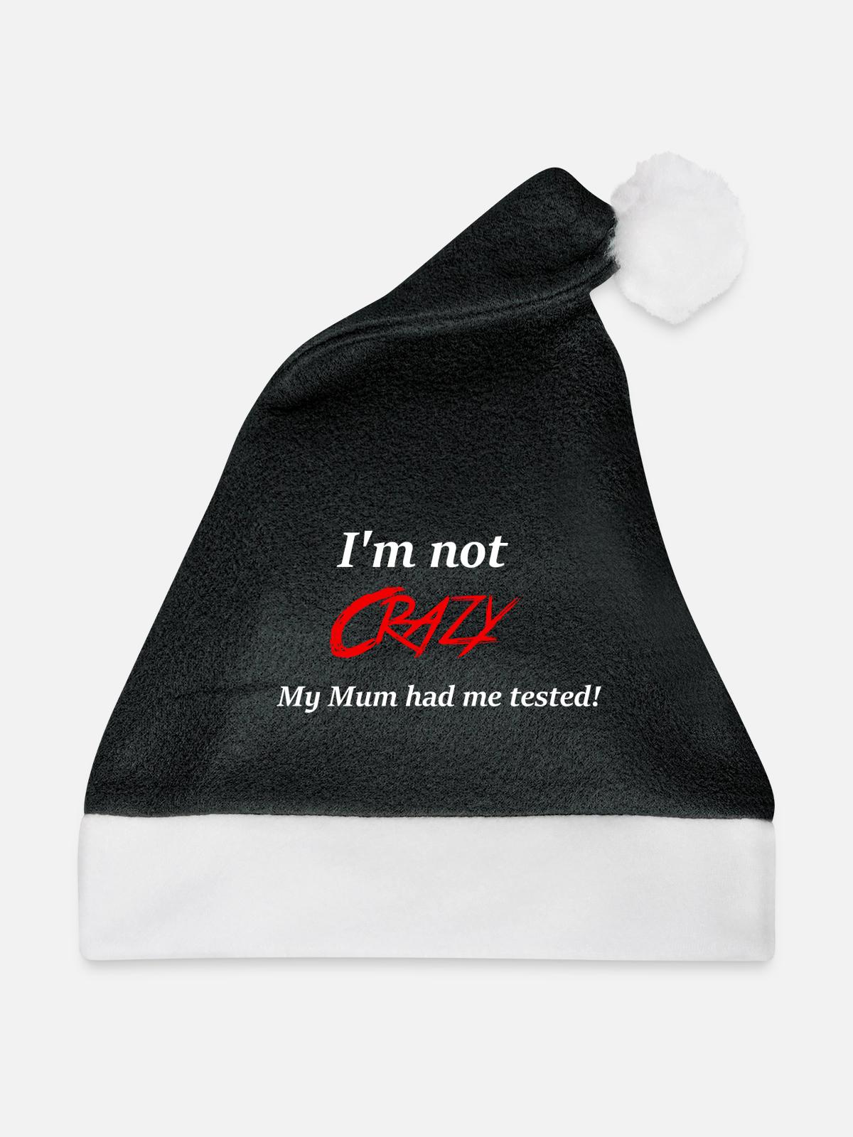 Crazy Cooper - Weihnachtsmütze - Schwarz/Weiß - Vorne