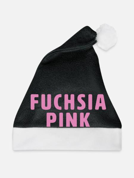 Fuchsia Pink - Weihnachtsmütze - Schwarz/Weiß