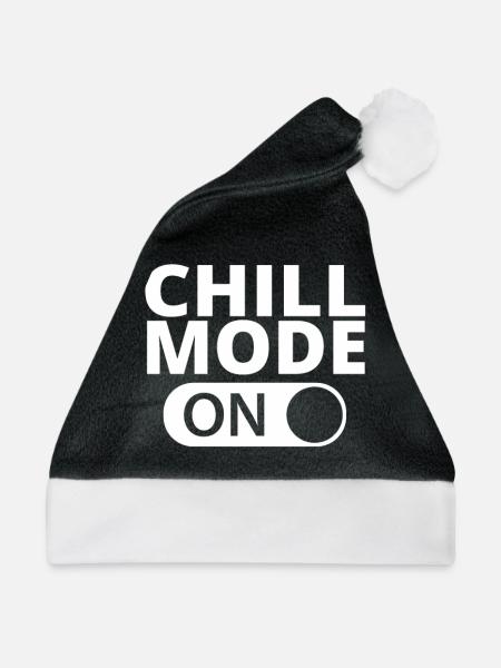 MODE ON CHILL - Weihnachtsmütze - Schwarz/Weiß