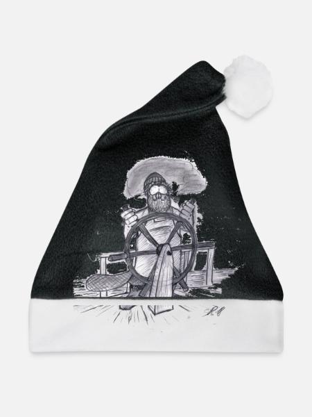 Seemann #NorddeutscheKunst - Weihnachtsmütze - Schwarz/Weiß