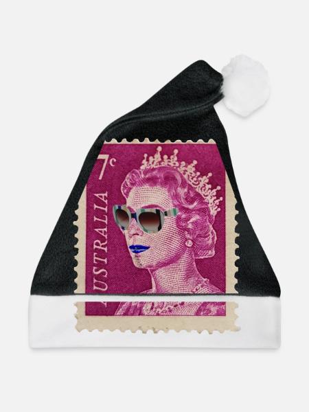Australien - Weihnachtsmütze - Schwarz/Weiß