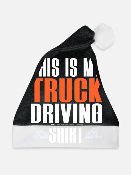 LKW-Fahrer LKW-Fahrer LKW-Fahrer - Weihnachtsmütze - Schwarz/Weiß - Vorne