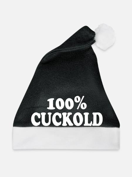 cuckold - Weihnachtsmütze - Schwarz/Weiß - Vorne