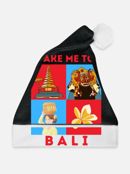 BRING MICH NACH BALI - Weihnachtsmütze - Schwarz/Weiß
