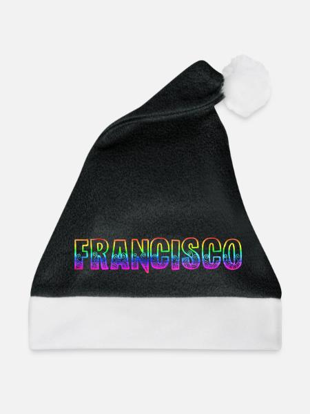 francisco rs regenbogen - Weihnachtsmütze - Schwarz/Weiß