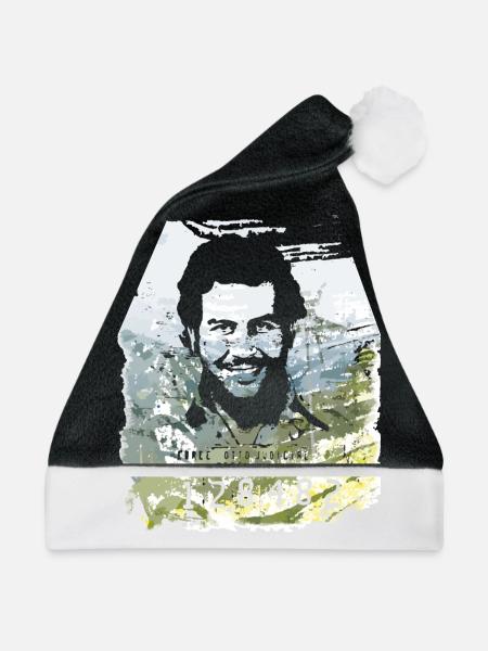 Pablo Escobar distressed - Weihnachtsmütze - Schwarz/Weiß