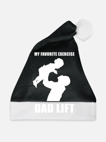 Dad Lift - Weihnachtsmütze - Schwarz/Weiß - Vorne