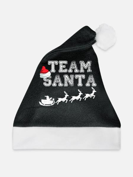 Team Sankt - Weihnachtsmütze - Schwarz/Weiß