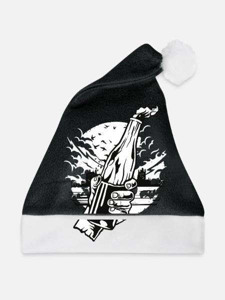 Molotov - Weihnachtsmütze - Schwarz/Weiß