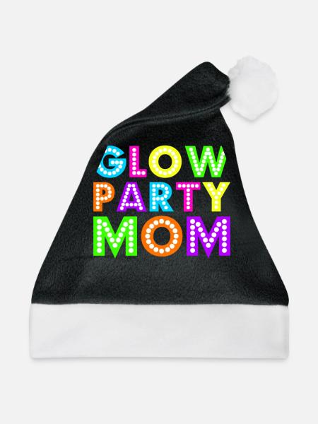 Glühen-Party-Mamma - Weihnachtsmütze - Schwarz/Weiß