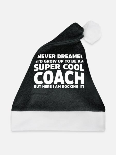 SUPER COOL COACH - Weihnachtsmütze - Schwarz/Weiß