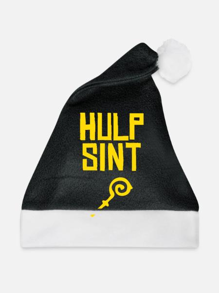 Hulp Sint Sinterklaas - Weihnachtsmütze - Schwarz/Weiß