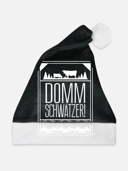 Schwätzer Dummschwätzer Dommschwätzer - Weihnachtsmütze - Schwarz/Weiß