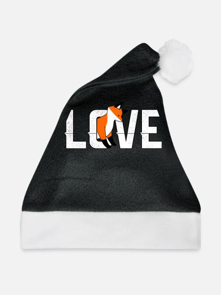 Fuchs Love Fox - Weihnachtsmütze - Schwarz/Weiß