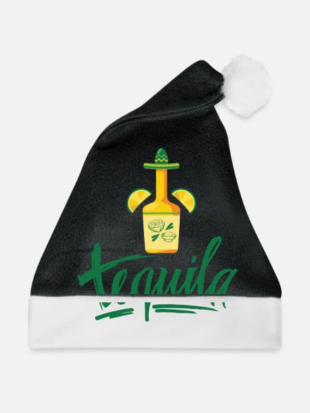 Tequila Geschenkidee - Weihnachtsmütze - Schwarz/Weiß