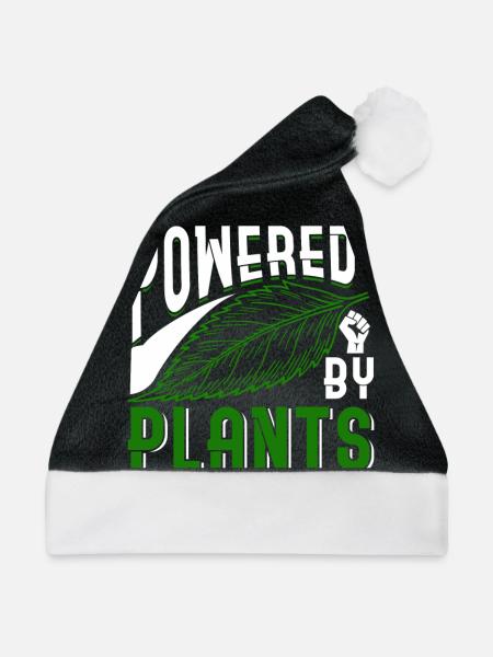 Powered By Plants - Weihnachtsmütze - Schwarz/Weiß