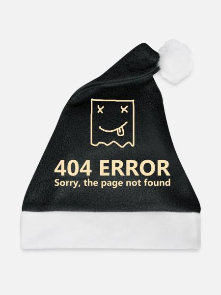 404 Error - Weihnachtsmütze - Schwarz/Weiß