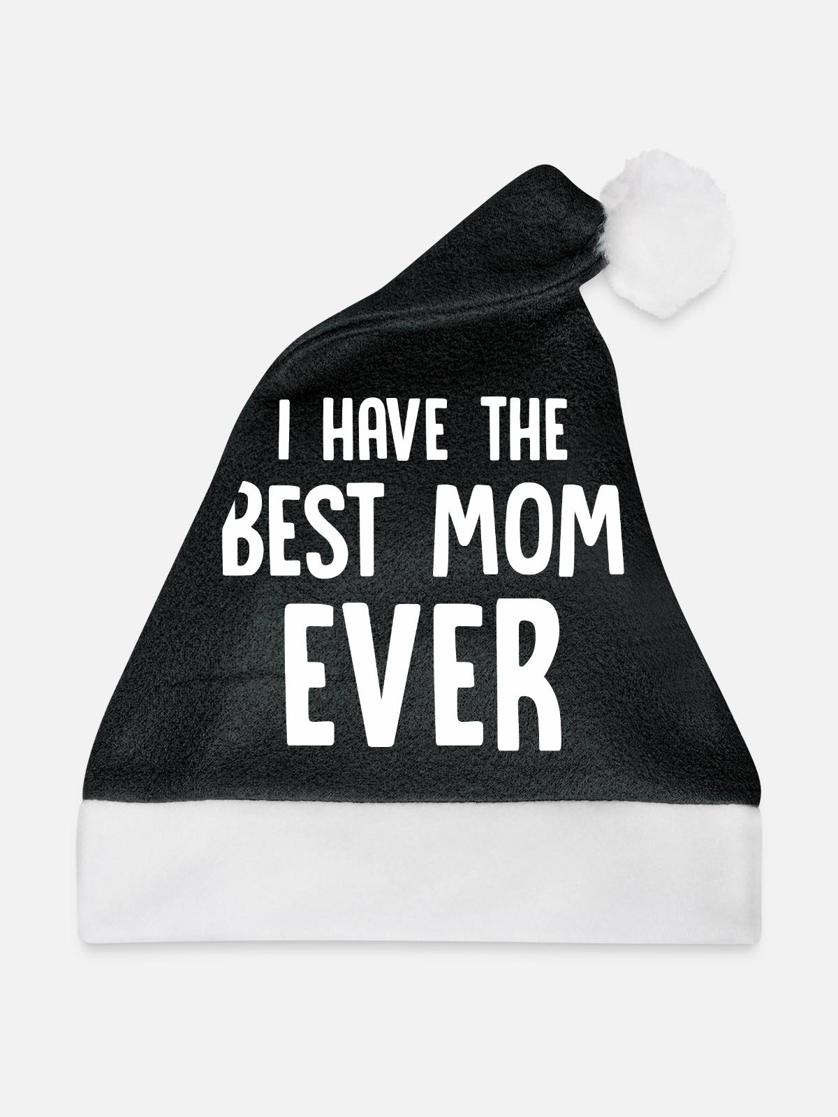 Beste Mutter - Weihnachtsmütze - Schwarz/Weiß - Vorne