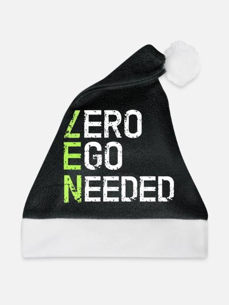 Zen - Weihnachtsmütze - Schwarz/Weiß - Vorne