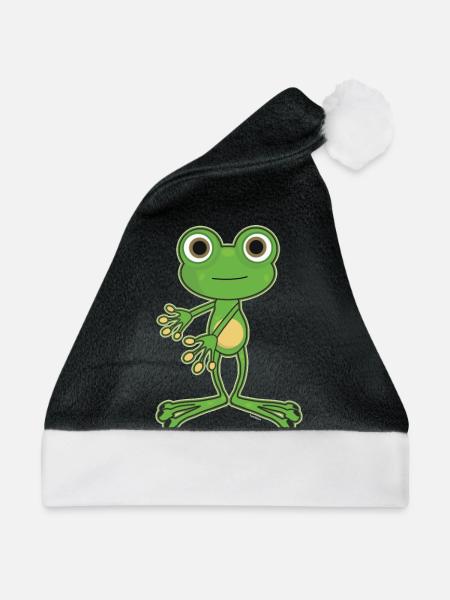 Floss Dance Move Frosch - Weihnachtsmütze - Schwarz/Weiß
