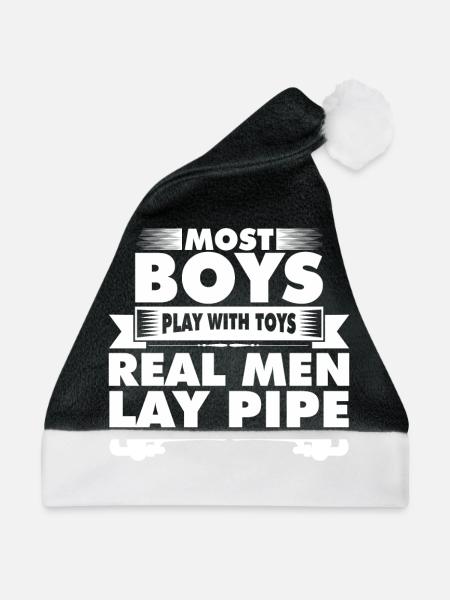 Best men become pipefitters - Weihnachtsmütze - Schwarz/Weiß