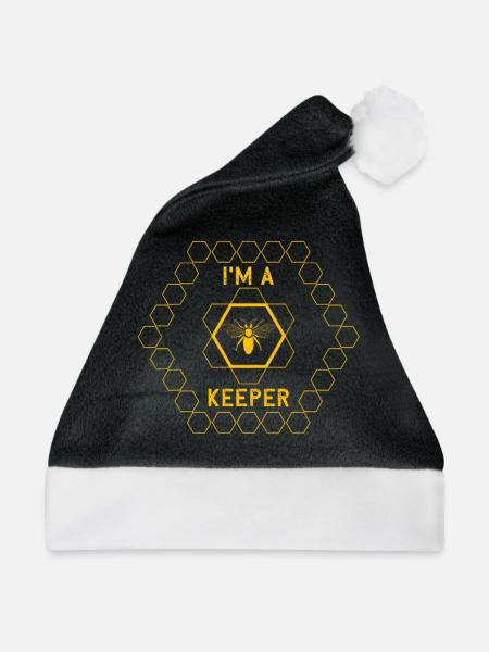 Imker - Weihnachtsmütze - Schwarz/Weiß - Vorne