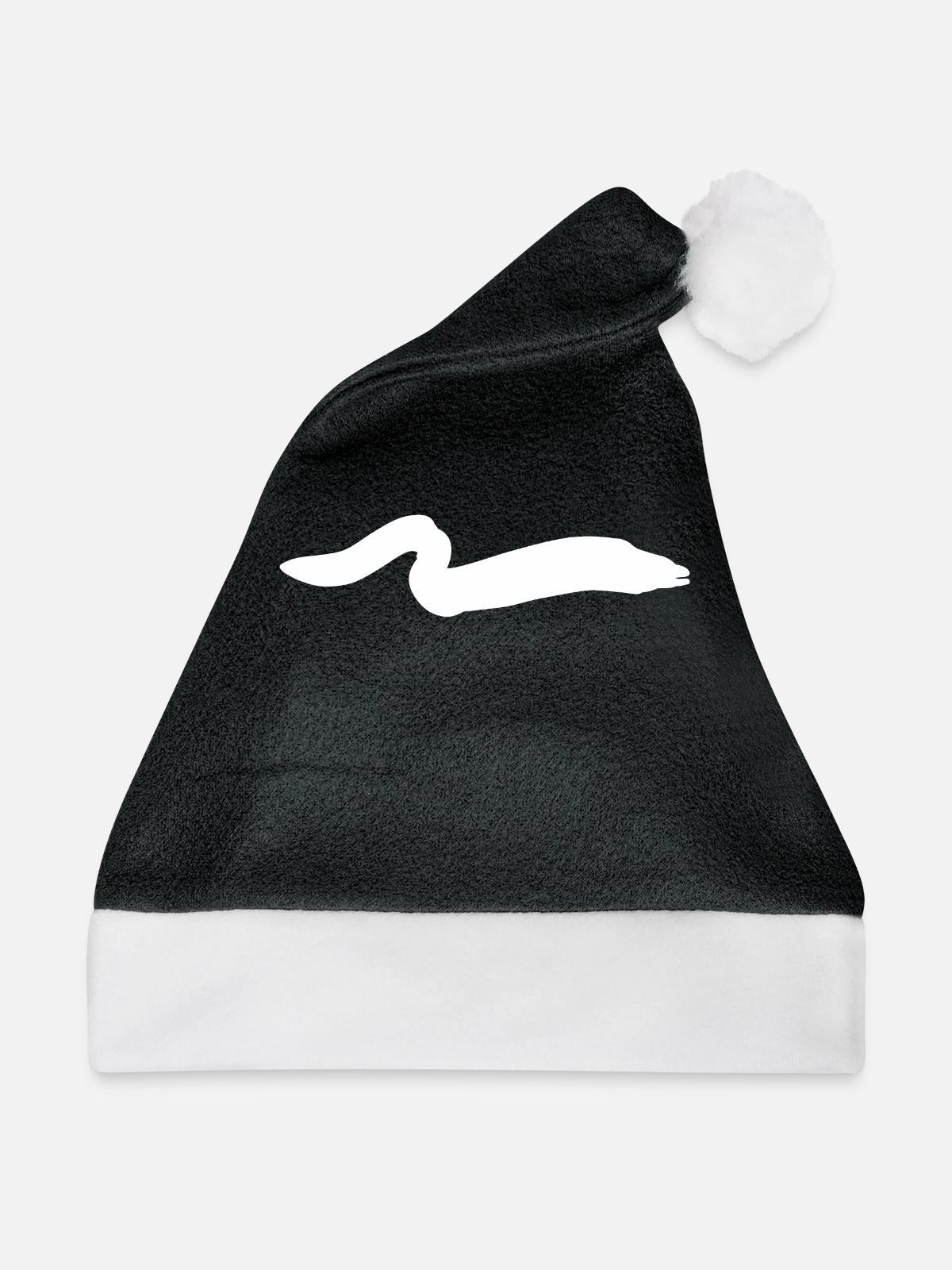 Aal - Weihnachtsmütze - Schwarz/Weiß - Vorne
