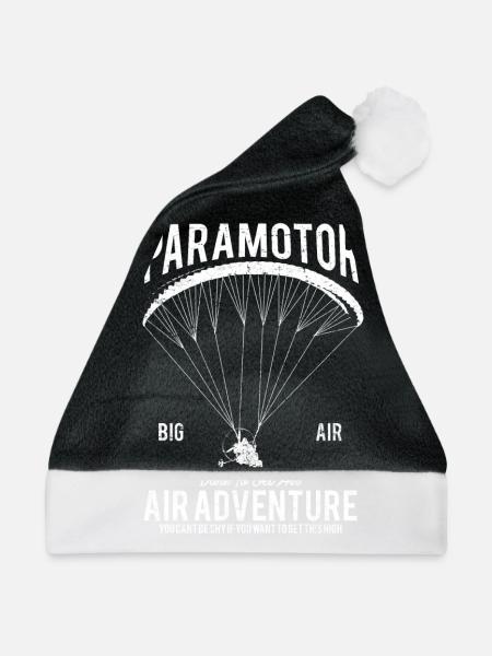 Paramotor - Weihnachtsmütze - Schwarz/Weiß