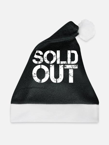 sold out - Weihnachtsmütze - Schwarz/Weiß