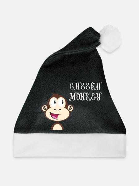 Cheeky Monkey - Weihnachtsmütze - Schwarz/Weiß - Vorne