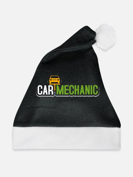 Automechaniker - Weihnachtsmütze - Schwarz/Weiß