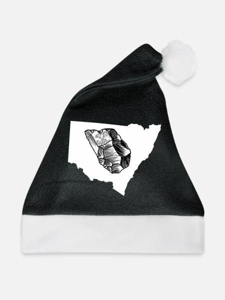Stein - Weihnachtsmütze - Schwarz/Weiß - Vorne