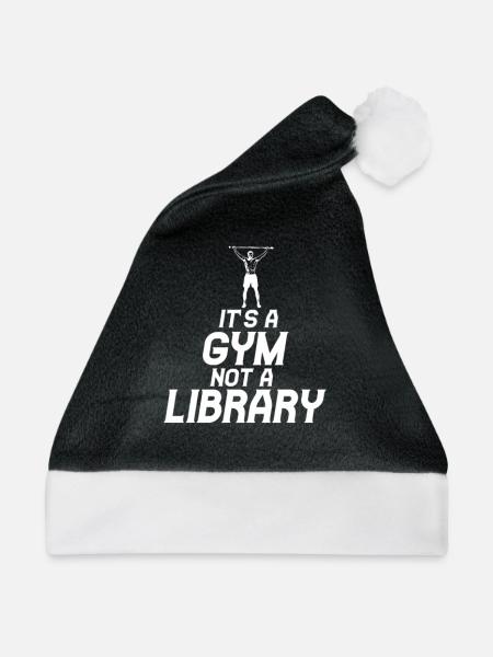 Fitnessraum kein Bibliothek - Weihnachtsmütze - Schwarz/Weiß