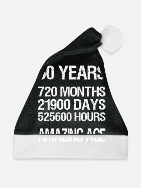 60 YEARS - Weihnachtsmütze - Schwarz/Weiß