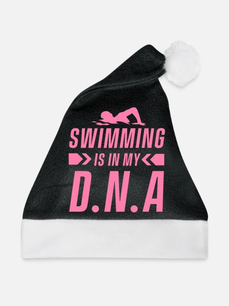 Schwimmerin Schwimmerin Schwimmerin Schwimmerin - Weihnachtsmütze - Schwarz/Weiß - Vorne
