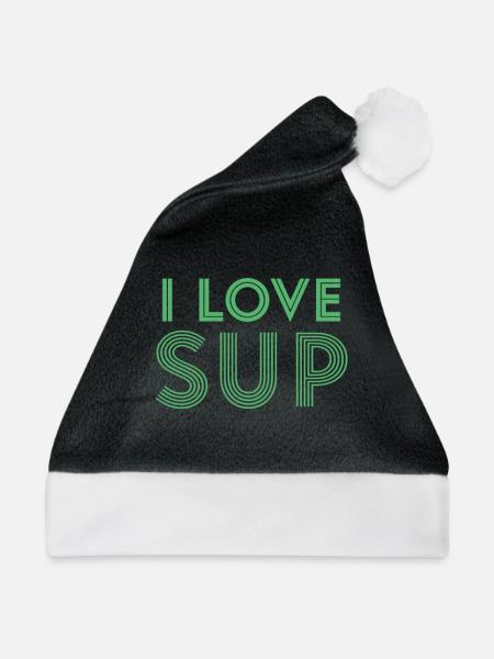 SUP - Weihnachtsmütze - Schwarz/Weiß - Vorne