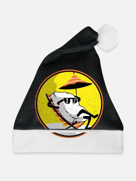 Sushi - Weihnachtsmütze - Schwarz/Weiß - Vorne