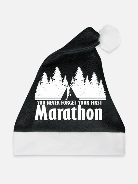 Marathon - Weihnachtsmütze - Schwarz/Weiß - Vorne