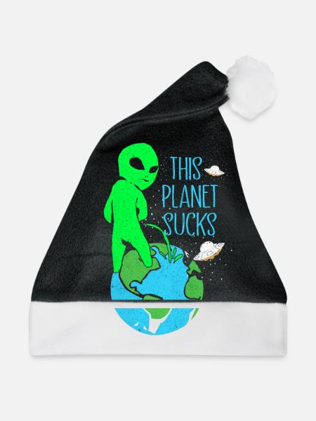 Aliens - Weihnachtsmütze - Schwarz/Weiß