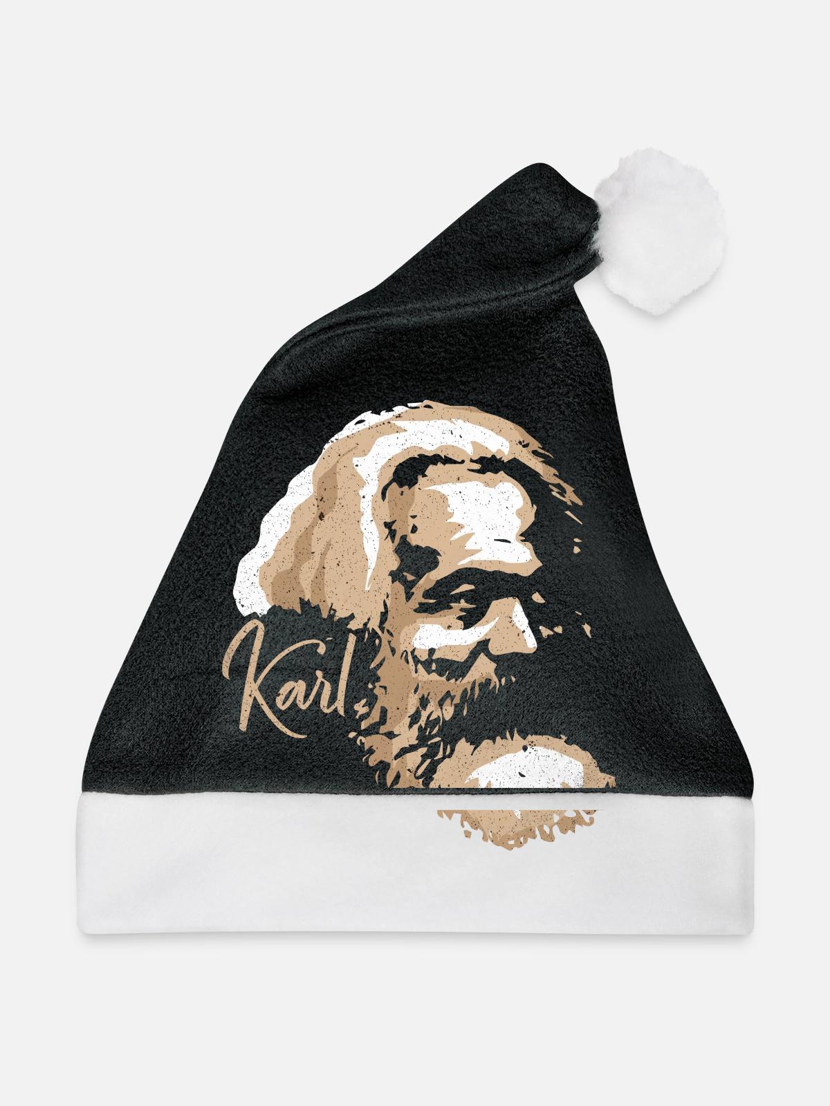 Kommunismus - Weihnachtsmütze - Schwarz/Weiß - Vorne
